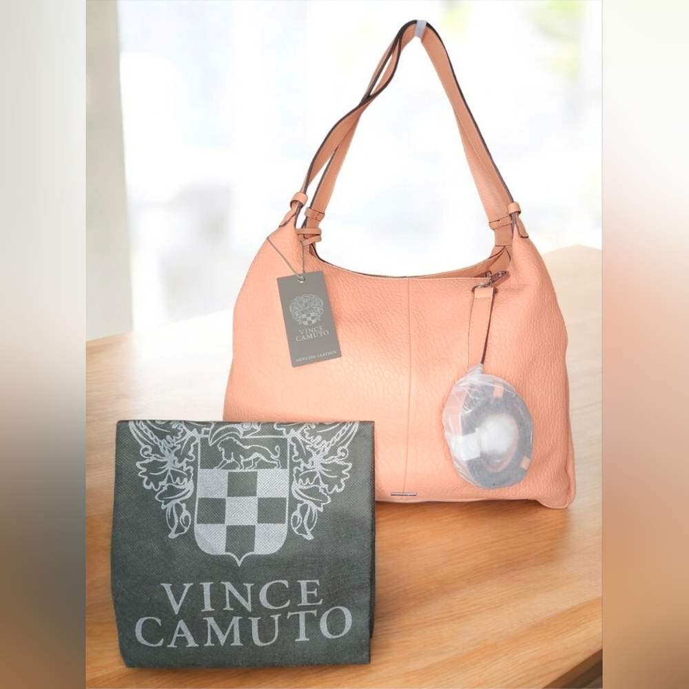Vince Camuto Tania Tote In Summer Melon In Genuine Leather With Dust Bag NWT